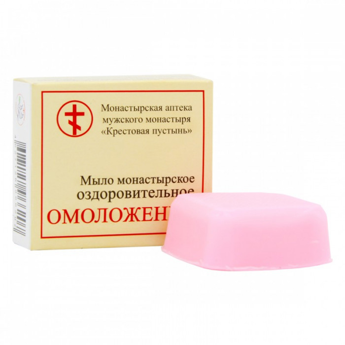Мыло монастырское оздоровительное "Омоложение", 30 гр