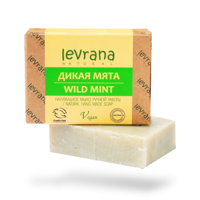 Натуральное мыло Дикая Мята levrana, 100 гр